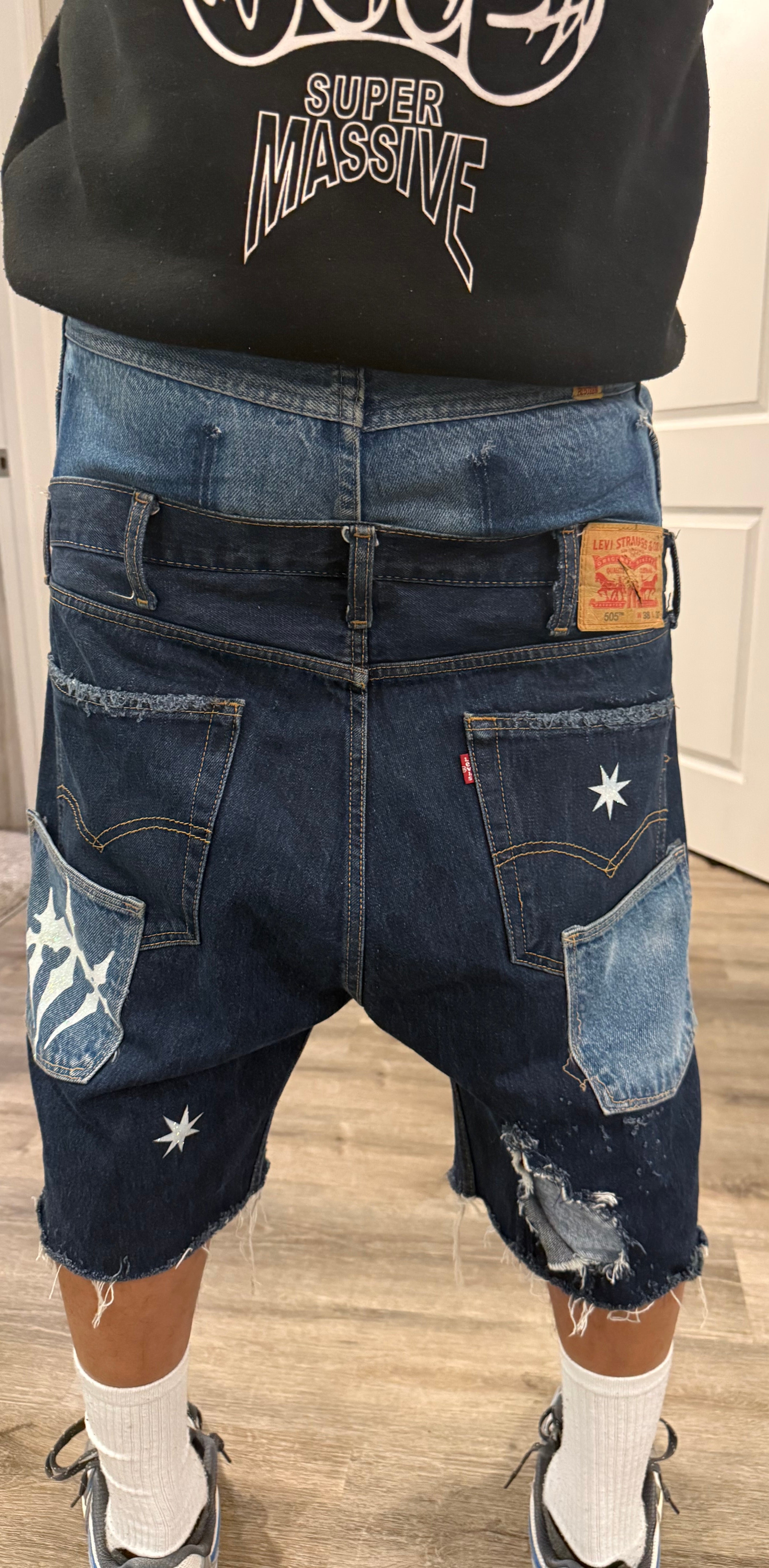 Kreme Distressed Jorts