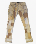 Kreme "Shades" Patchwork Flares