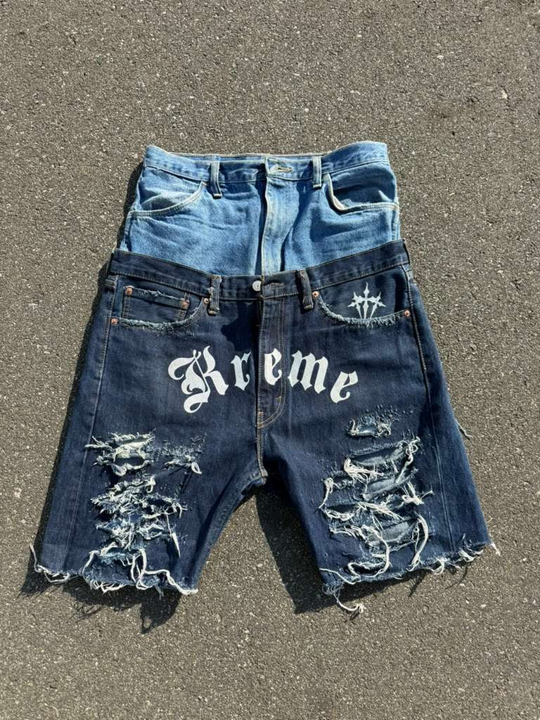Kreme Double Waisted Denim Jorts
