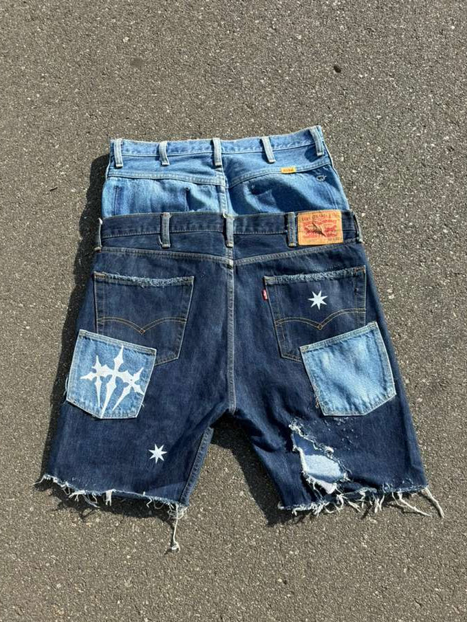 Kreme Distressed Jorts